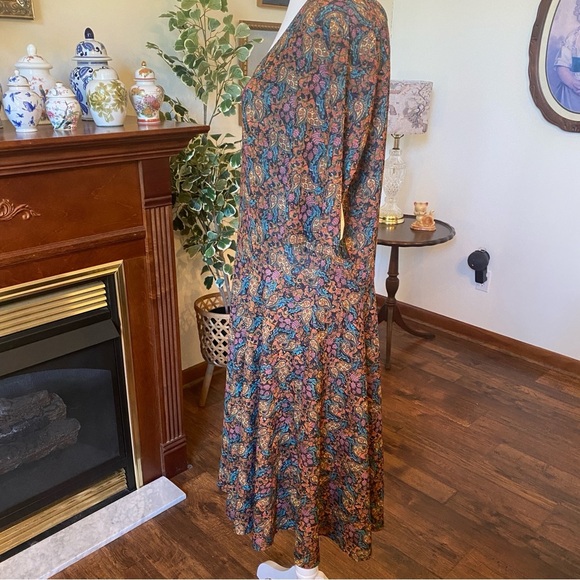 LuLaRoe Nicole Paisley Print Dress – 3XL NWT - Picture 4 of 9